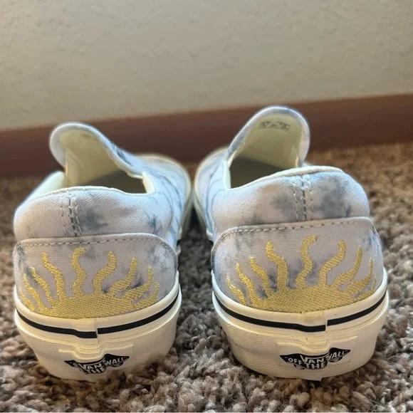 VANS X Parks Project Blue Tie Dye Classic Slip-On Unisex Shoes - Picture 3 of 5